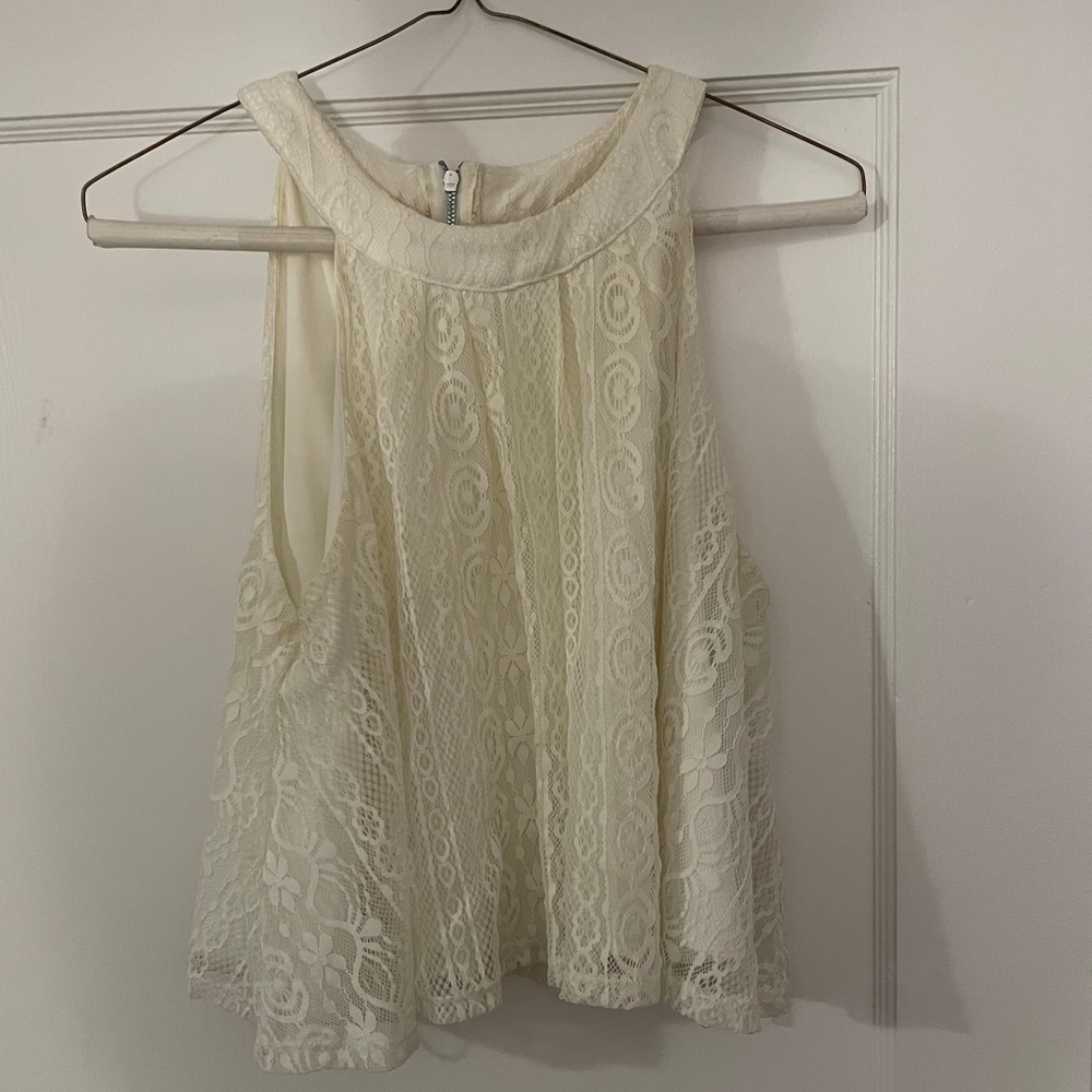 Cropped Lace Tank